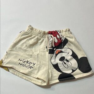 Cream and Black Women's Shorts
